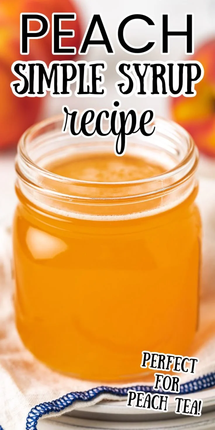 Pin by Marie Moormann on Beverages | Simple syrup recipes, Peach syrup, Homemade syrup recipes