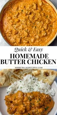 Quick & Easy Homemade Butter Chicken Recipe
