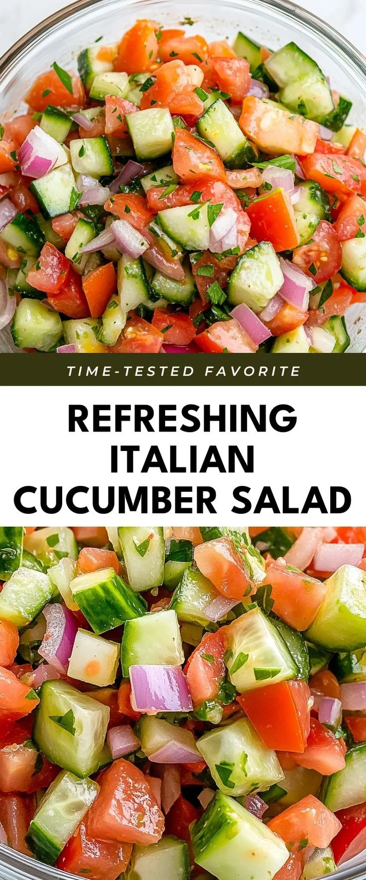 Refreshing Italian Cucumber Salad