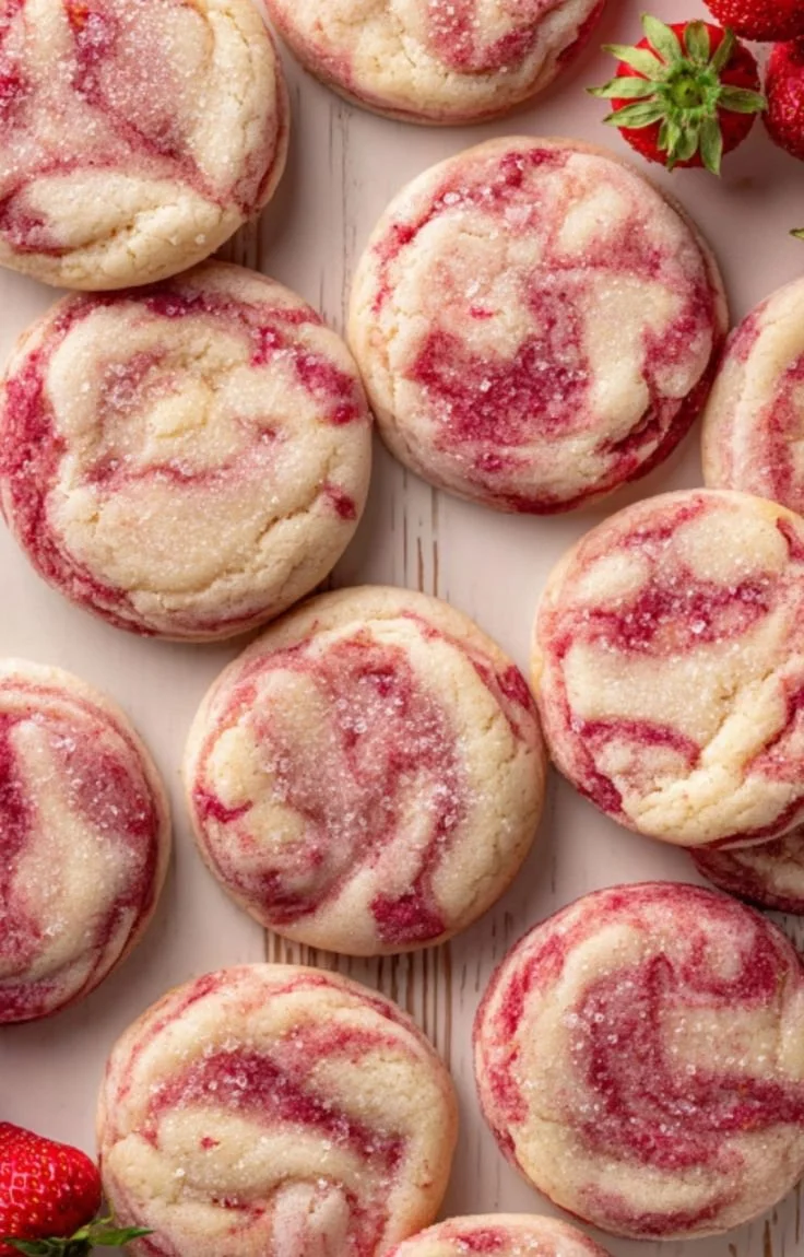 Strawberry Cheesecake Cookies