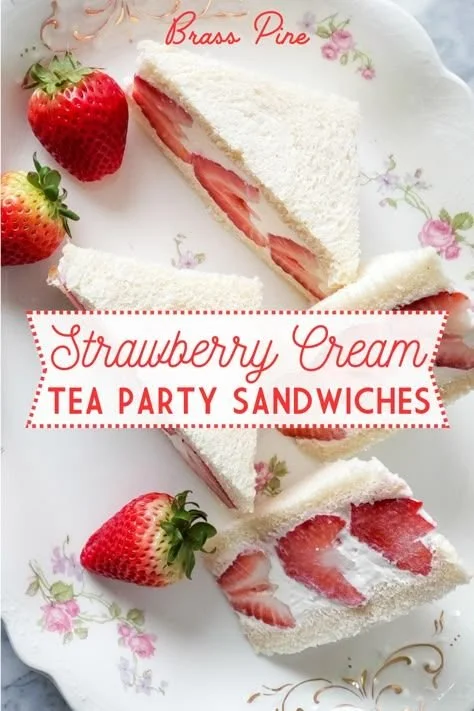 Strawberry Cream Sandwiches