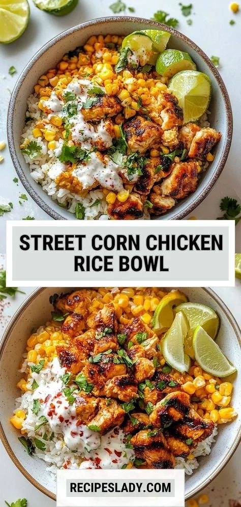 Street Corn Chicken Rice Bowl