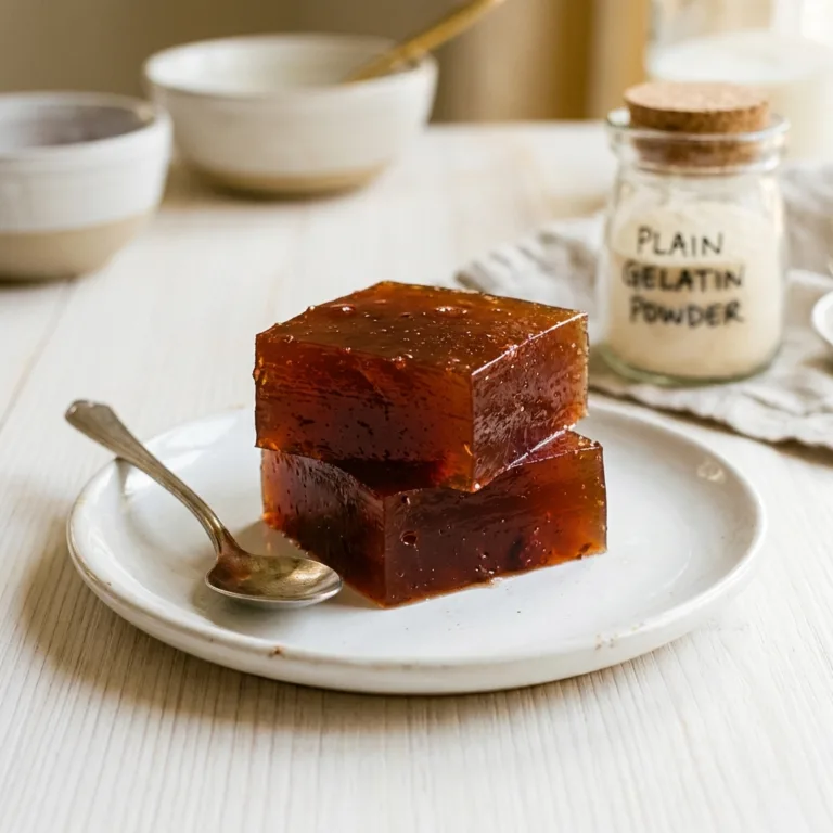 Dr Gupta gelatin recipe squares — gelatin vs collagen for weight loss recipe card