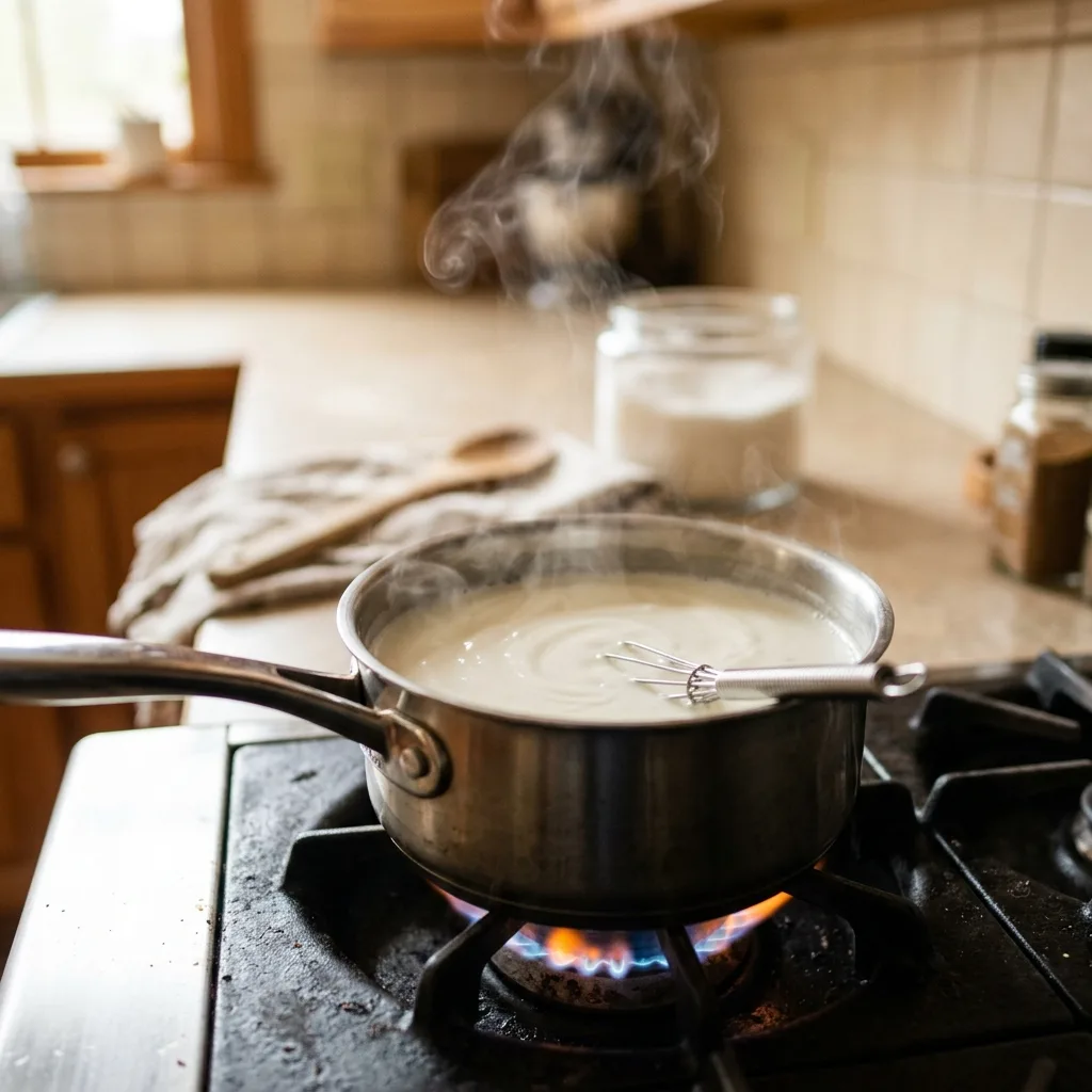 Saucepan with steaming 202604180228